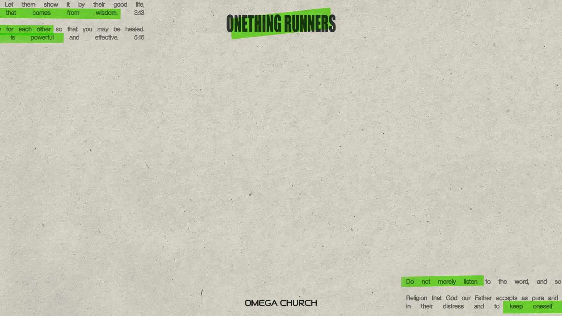 2026 원띵 커뮤니티 예배